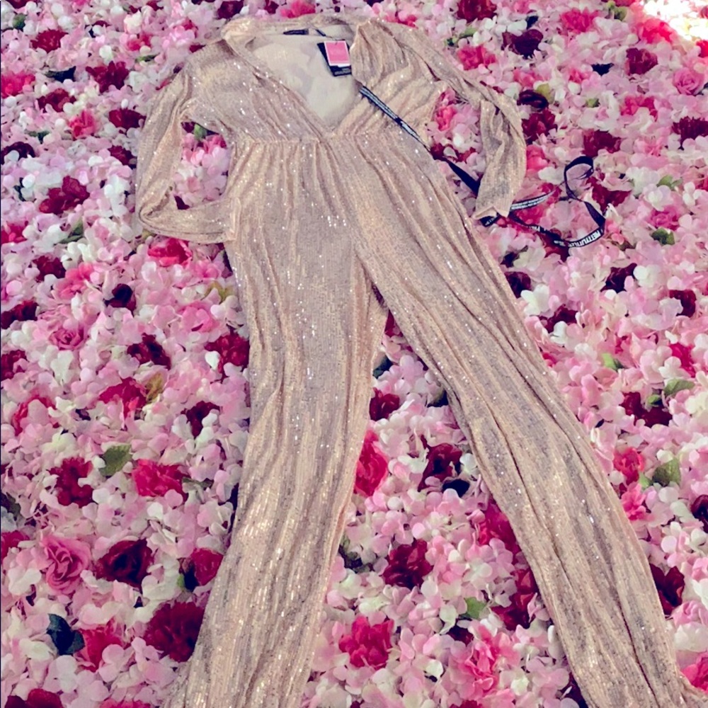 Rose gold jumpsuit